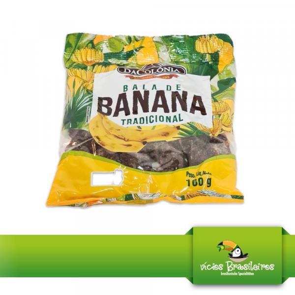 Bala de Banana - fruchtige Bananenbonbons von DaColonia - 160g Packung